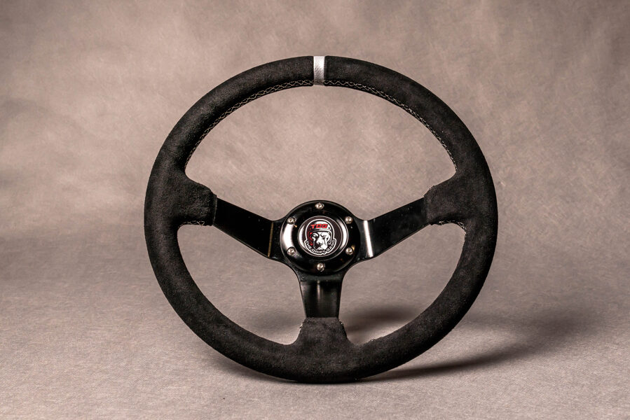Suede steering wheel
